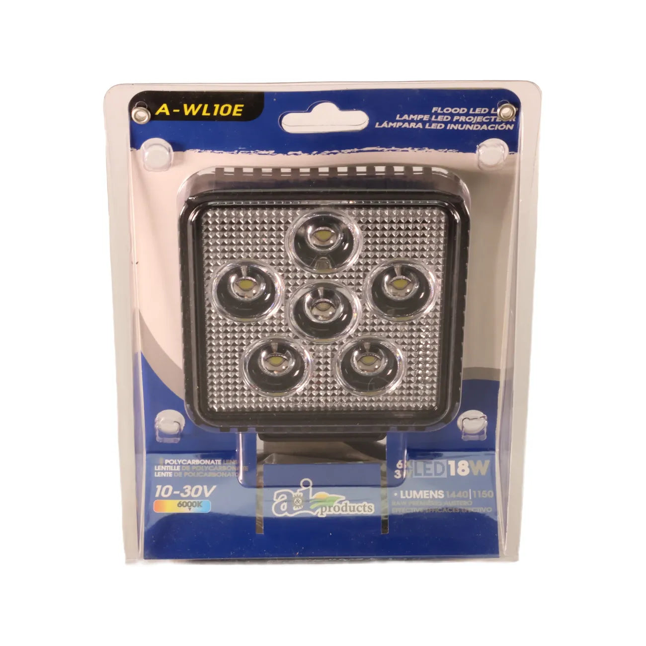 A&I Aftermarket Equipment Work Lamp, E-Series LED, Flood, Square - A-WL10E