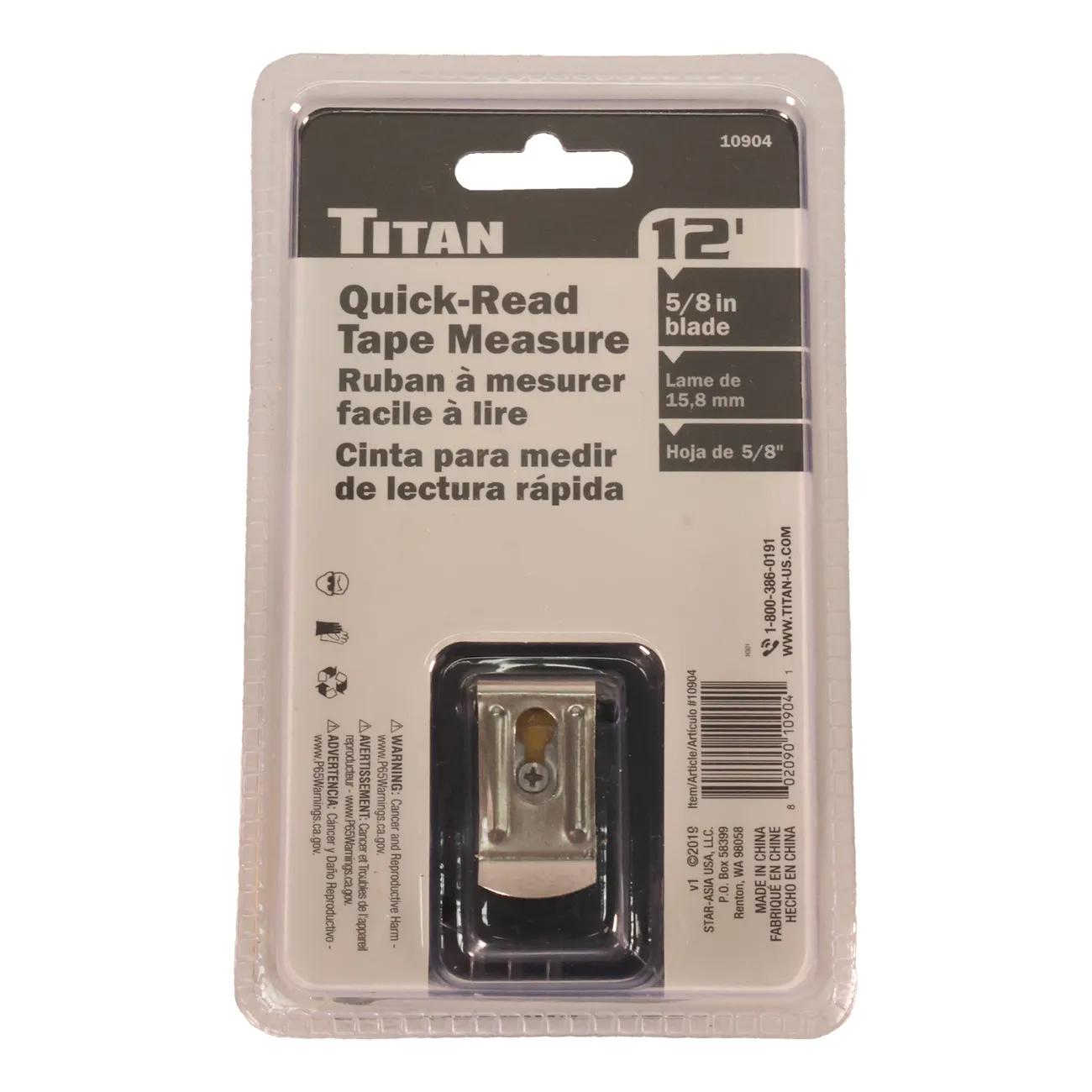 TAPE MEASURE - 12 FT. X 5/8"