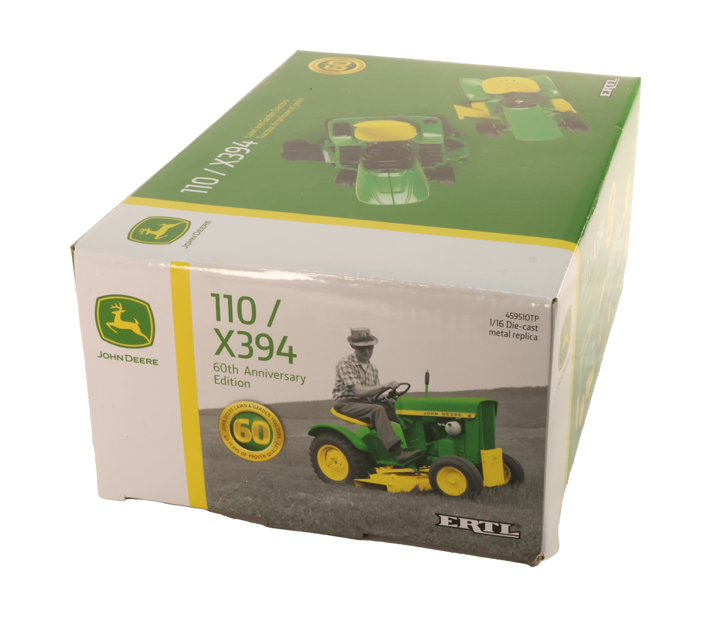 1/16 John Deere 110 & X394 Lawn Tractor Toy Set - LP84508