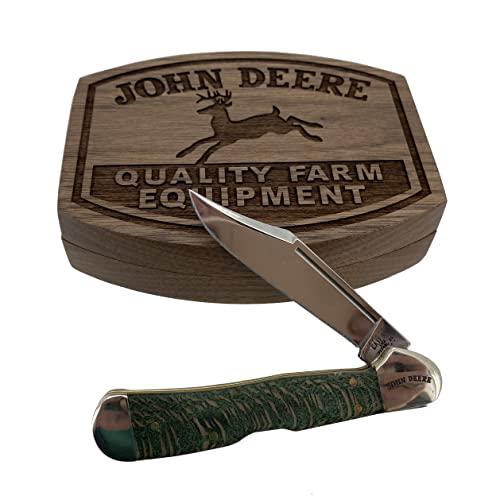 John Deere Green Sycamore Wood Mini-Copper Lock - LP70675