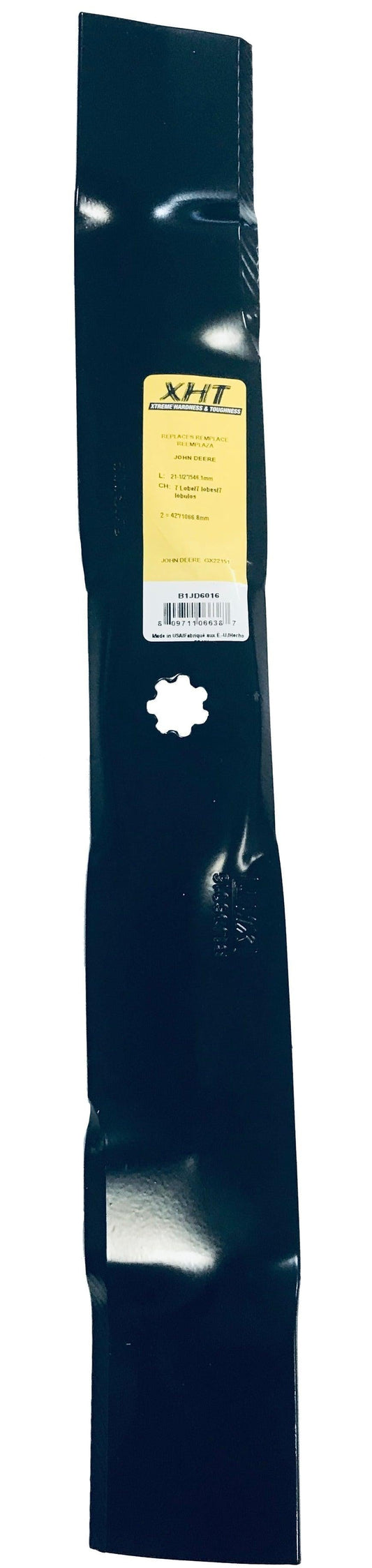 XHT 21-1/2", 7 Lobe, Mower Blade (Single) - B1JD6016,1
