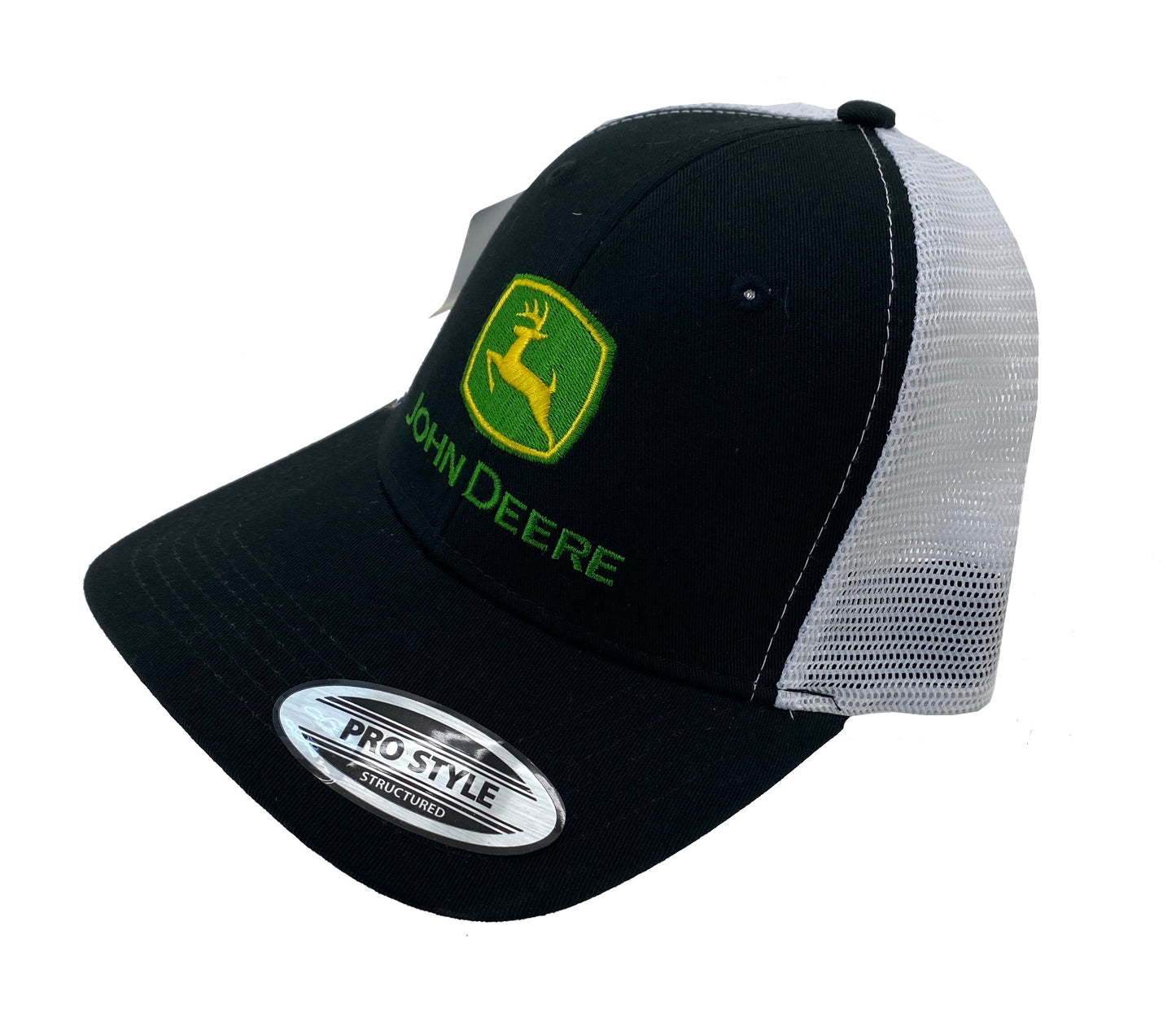 John Deere Black Chino/White Mesh Cap - LP69107