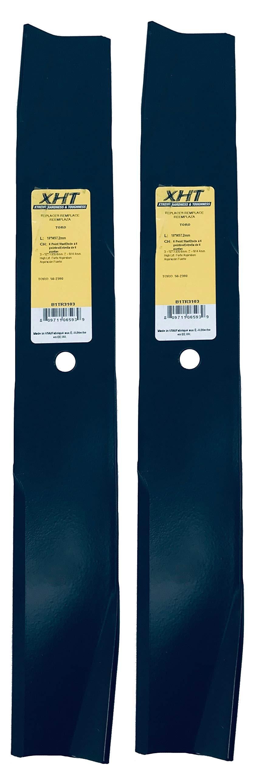A&I XHT 18", 1/2", HL Mower Blade (Set of 2) - B1TR3103,2
