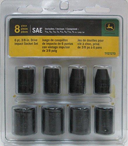 John Deere Metric Deep Impact Socket 8 Piece Set - TY27274