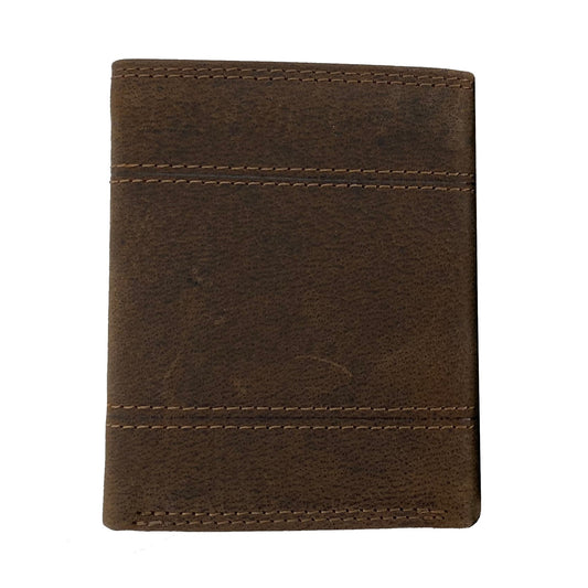 John Deere Mens Creased Historic Logo Trifold Wallet - LP79889