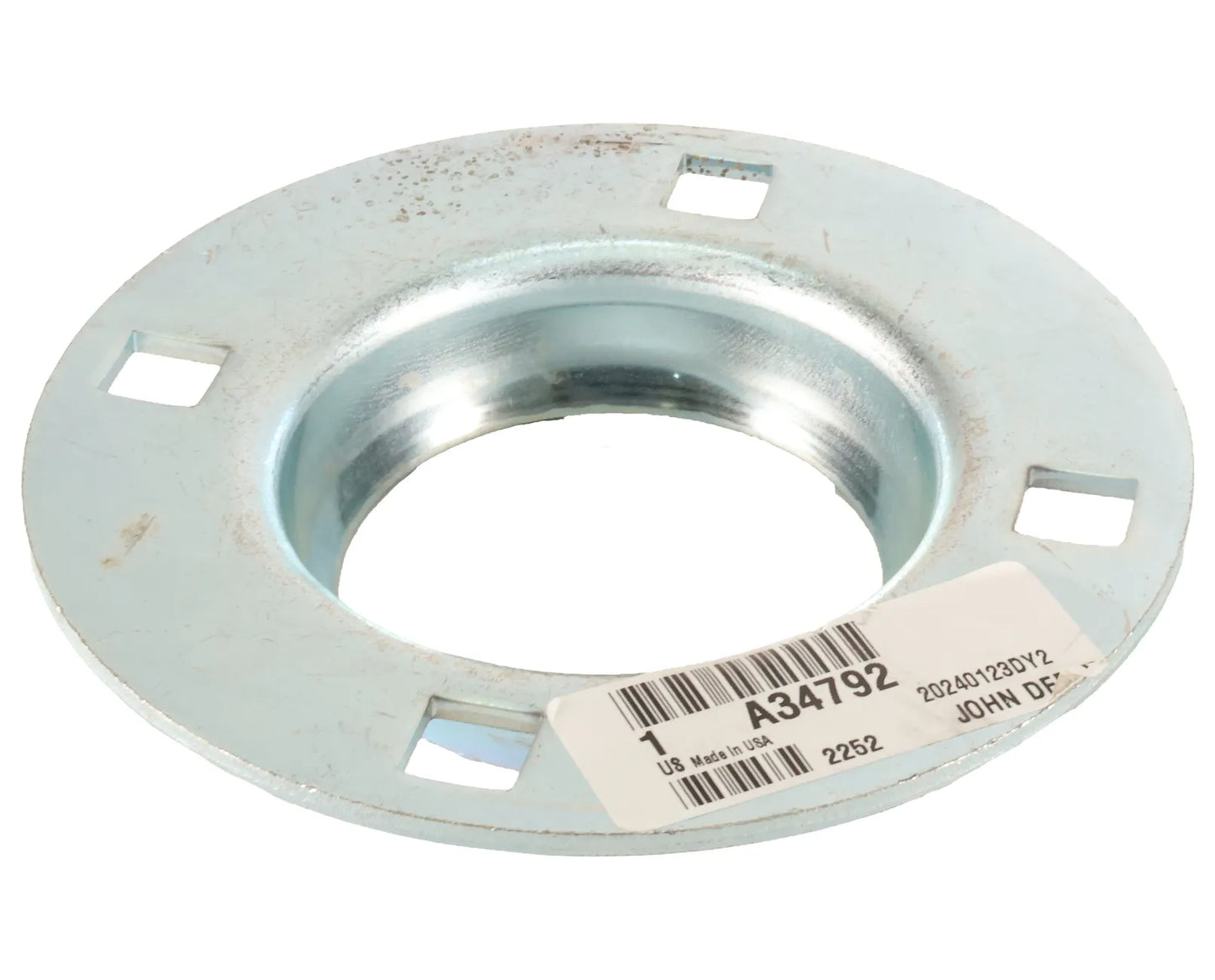 John Deere Original Equipment 4-Hole Flanged Bearing Housing - A34792