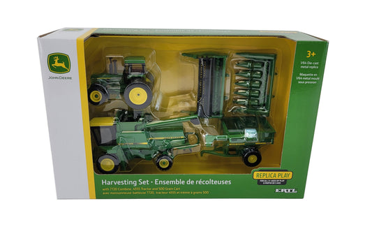 1/64 John Deere Vintage Harvesting Toy Set - LP81106