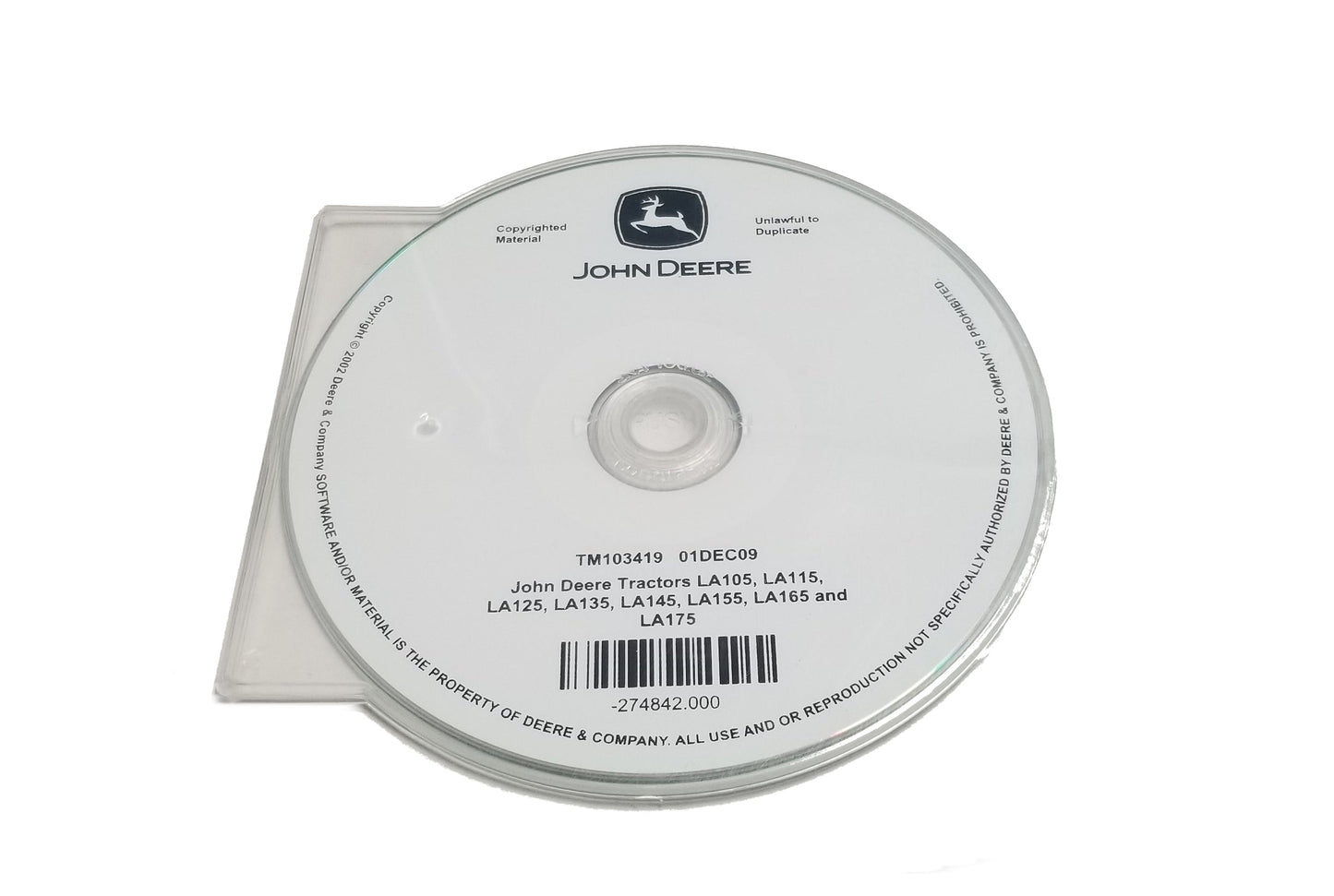 John Deere Tractors Technical CD Manual - TM103419CD