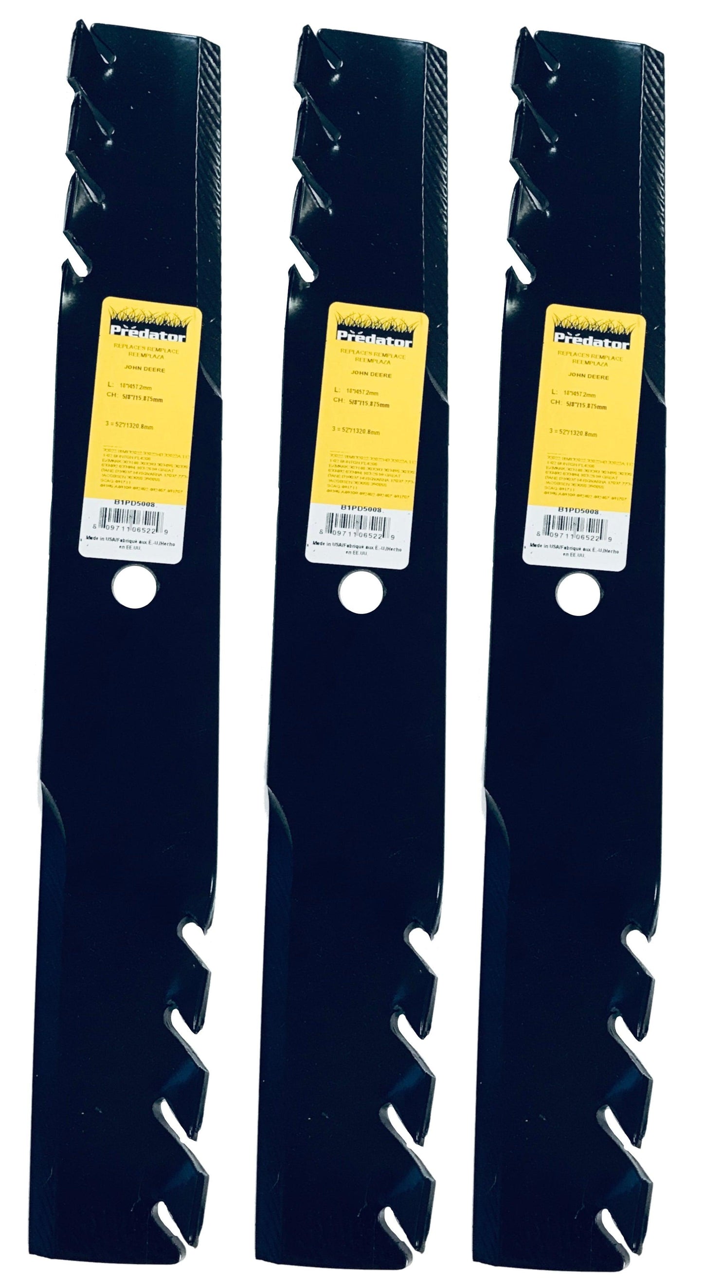 3 XHT High-Density Mower Blades For Exmark – Replacement Blades 1-303283, 1-633485 & More