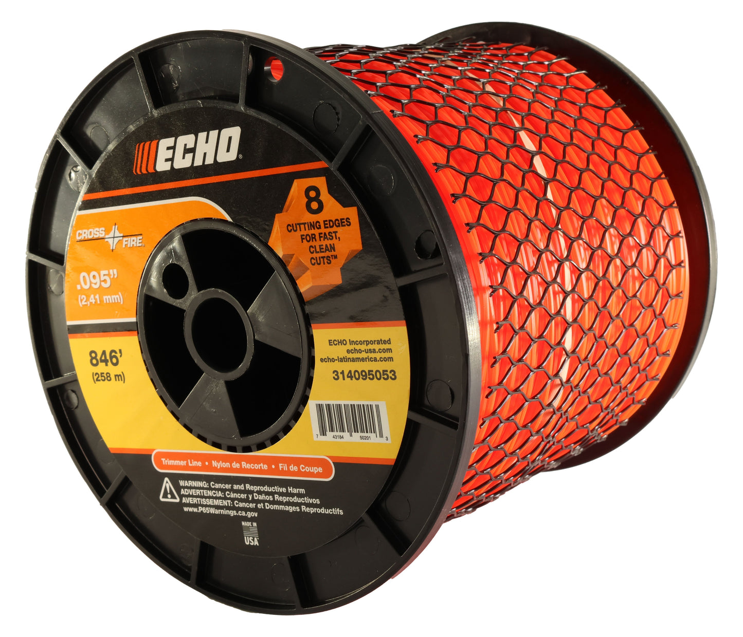 Echo Original Equipment Cross-Fire Trimmer Line, .095 Gauge 846 ft. 3 lb Spool - 314095053