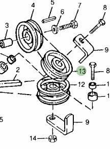 John Deere Original Equipment Sheave - M86596