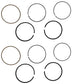 John Deere Original Equipment Piston Ring Kit (Pack of 2) - AM128738