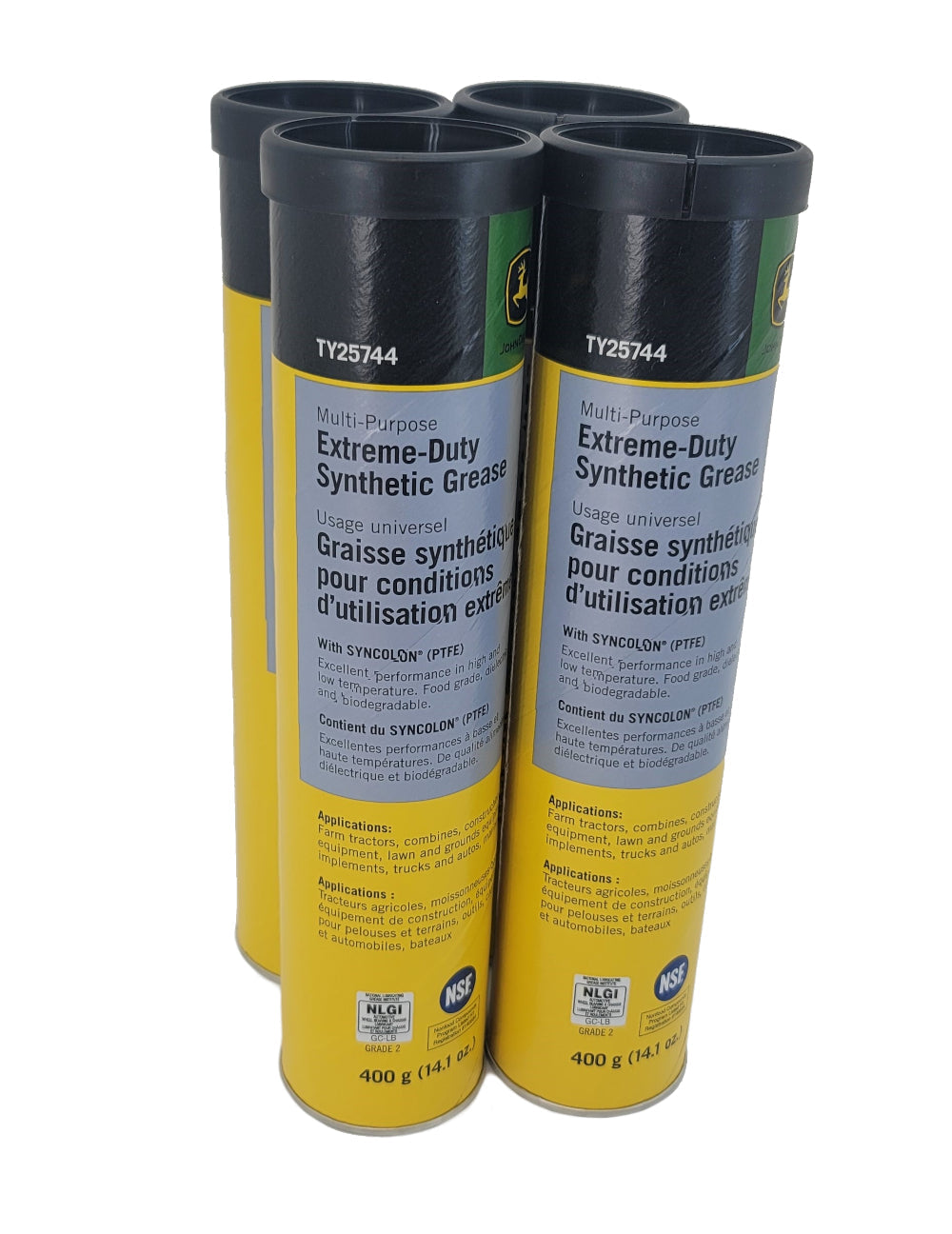 John Deere Original Equipment (4 PACK) Extreme-Duty Synthetic Grease - TY25744
