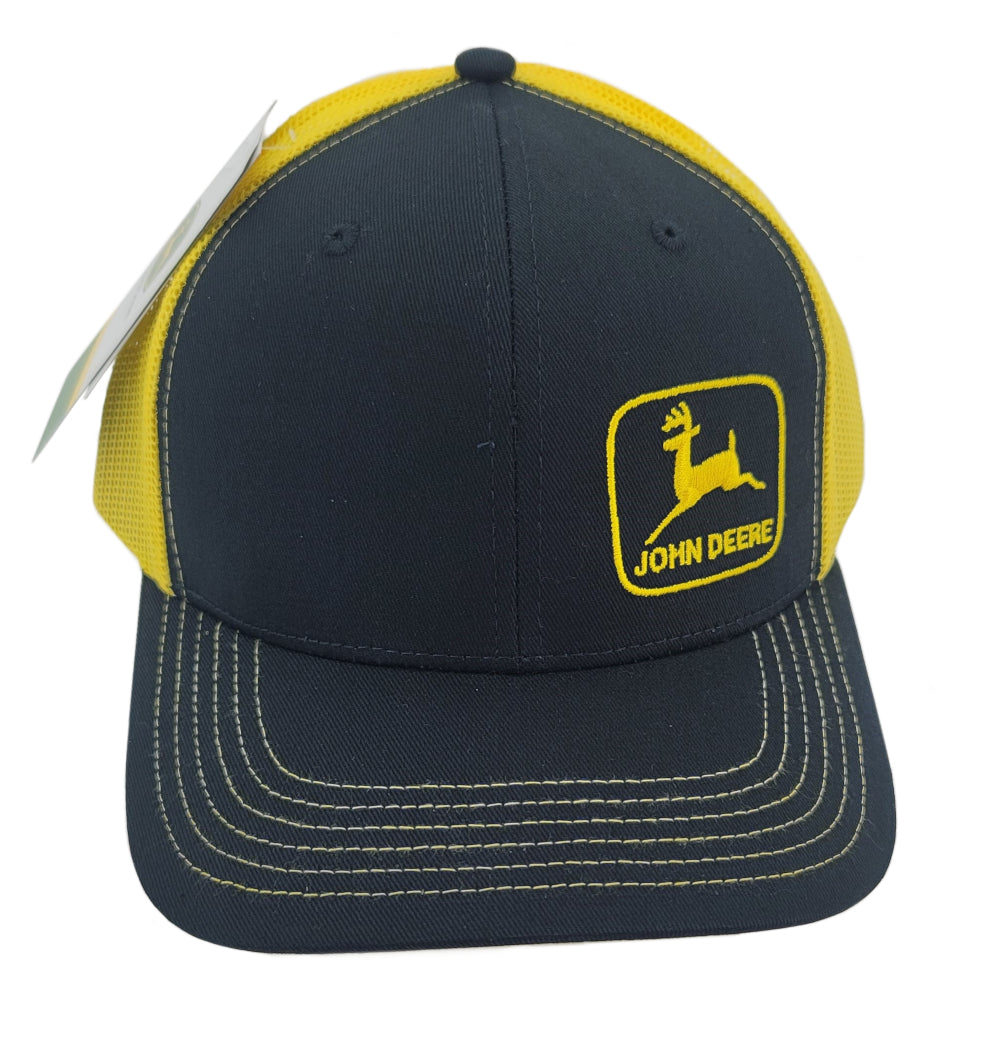 John Deere Moline 112 Black and Yellow Mesh Back Hat/Cap - LP82938