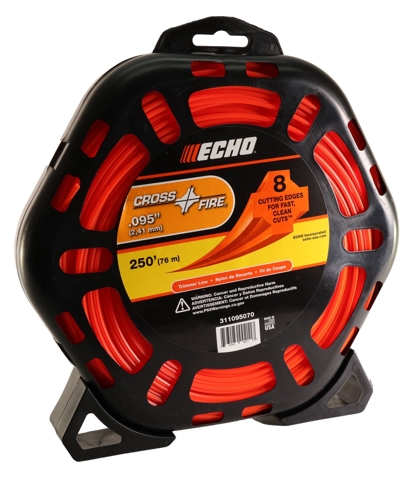 Echo Original Equipment Cross-Fire Trimmer Line, .095 Line 250 ft. Large Clam - 311095070