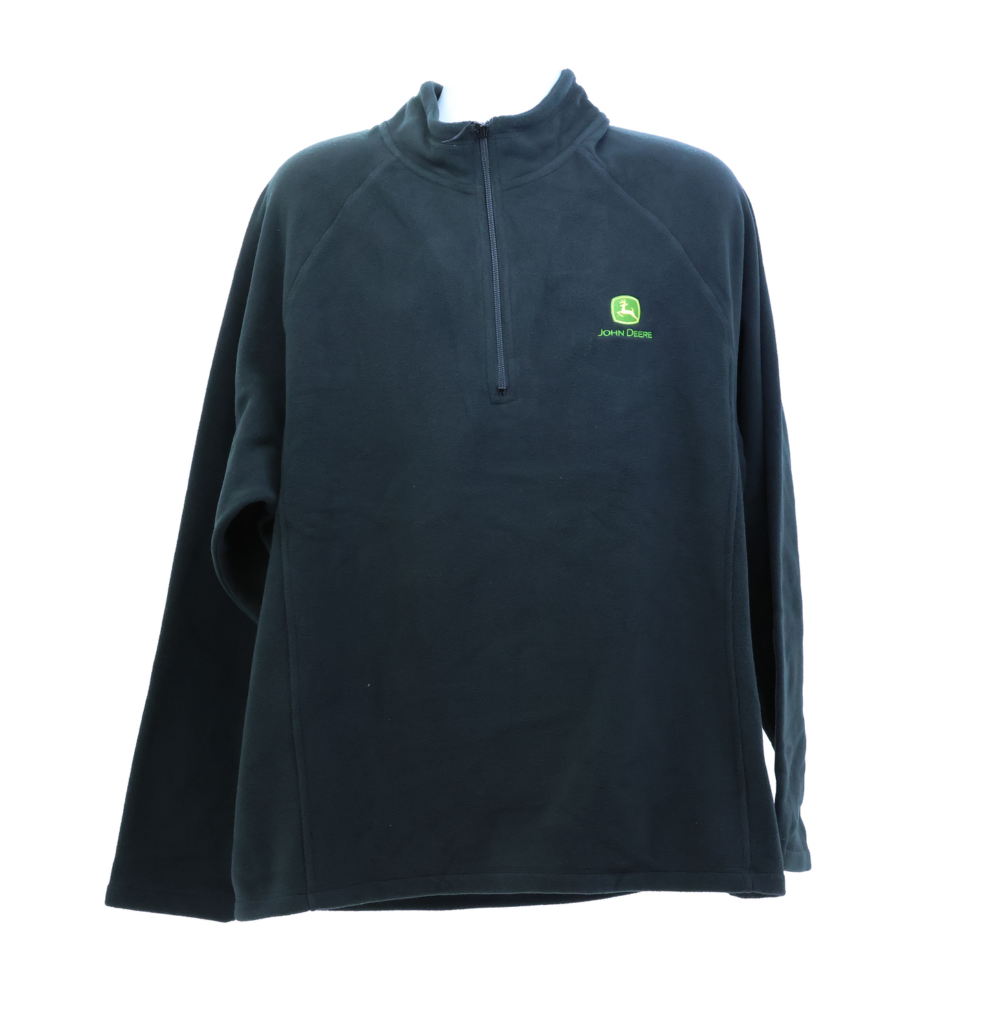 John Deere Black Mens 1/2 Zip Jacket 2XL - LP77852