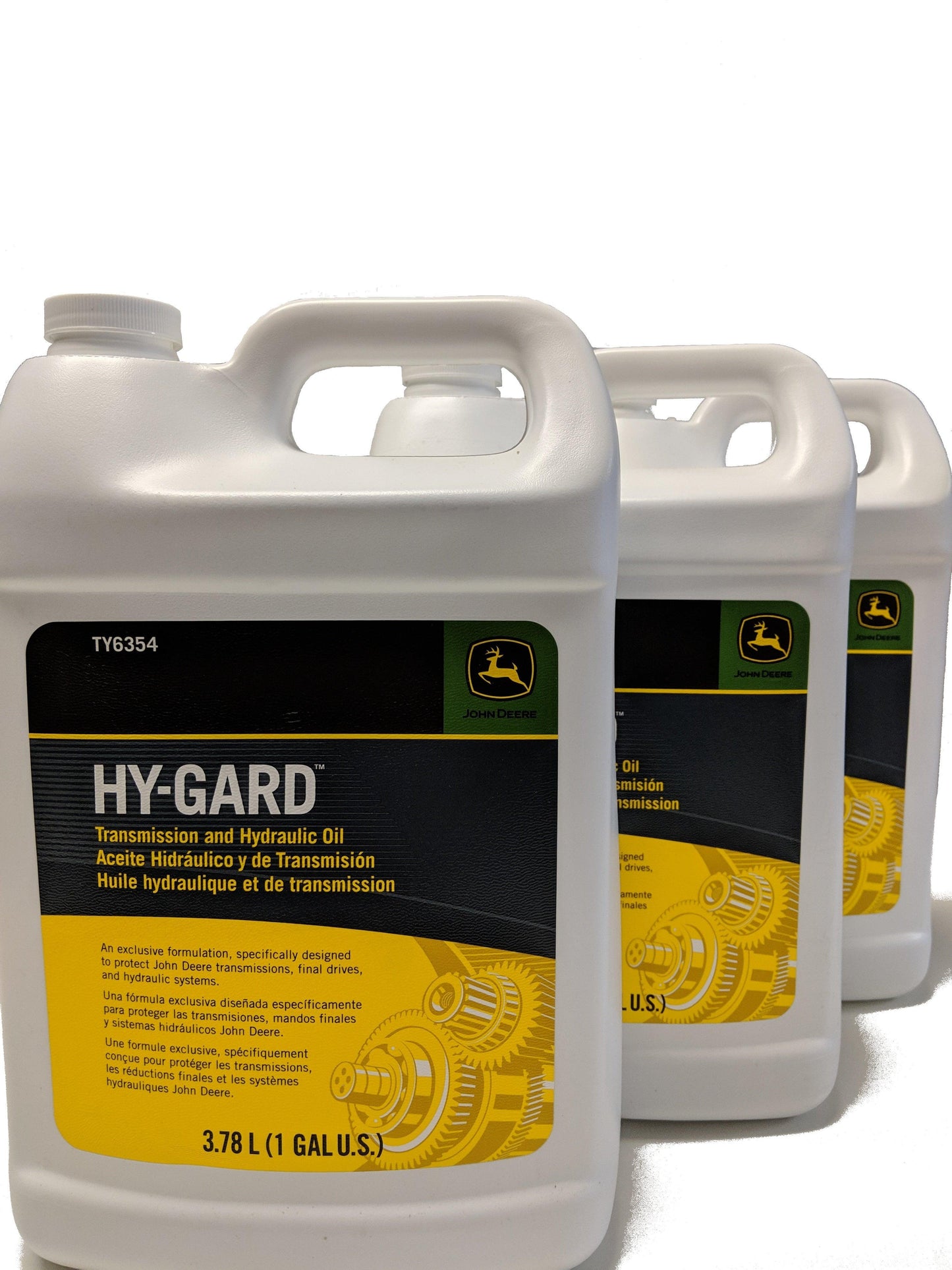 John Deere Original Equipment Gallon-Sized Hy-Gard Oil - TY6354 (3 Gallons)