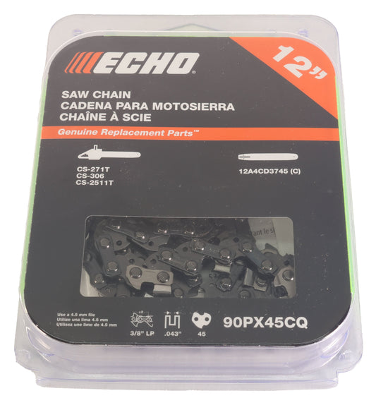 Echo Original Equipment SAW CHAIN 12" - MICRO-LITE  - 90PX45CQ
