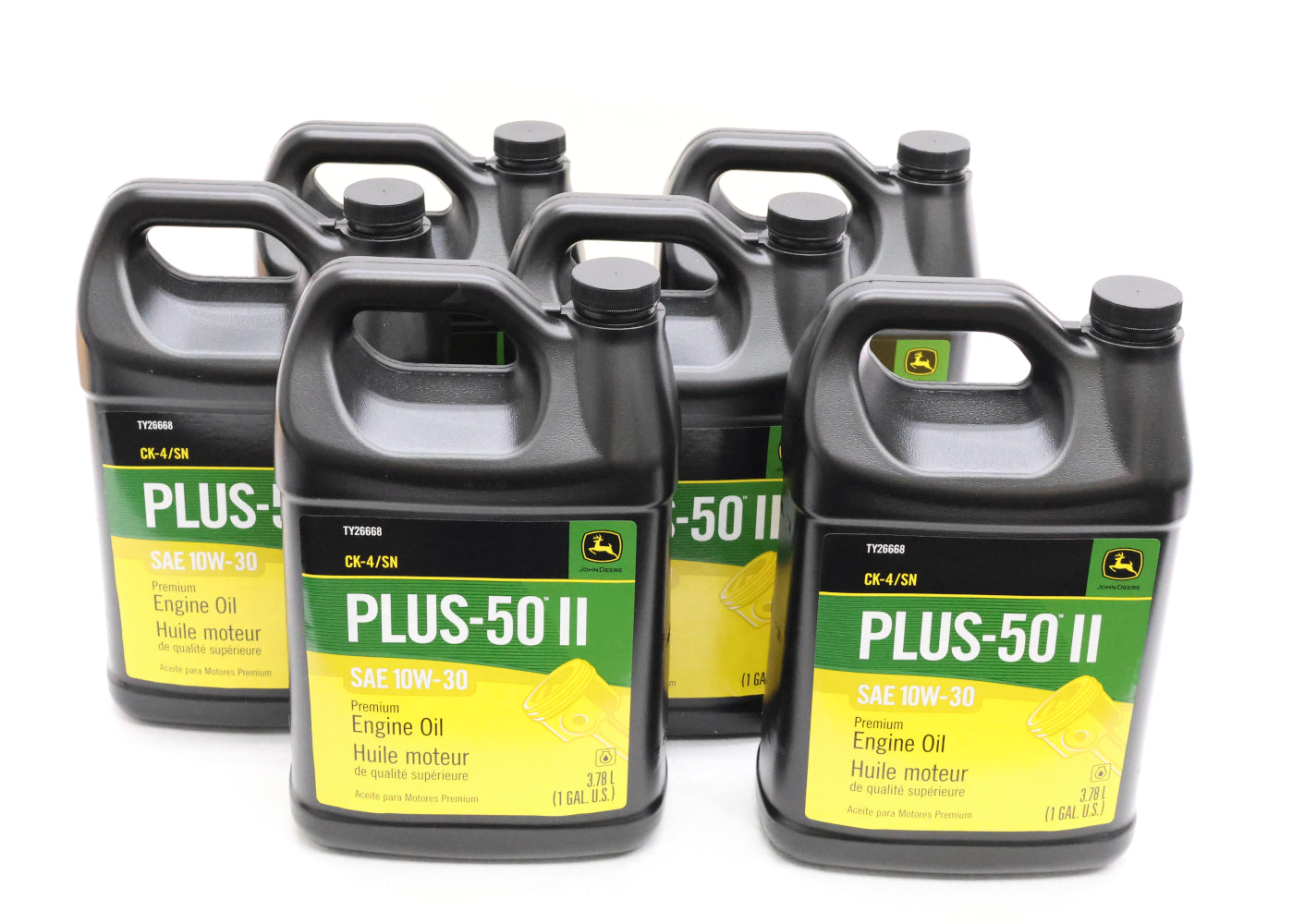 John Deere Original Equipment (6 GALLONS) Plus-50 II SAE 10W-30 Engine Oil - TY26668