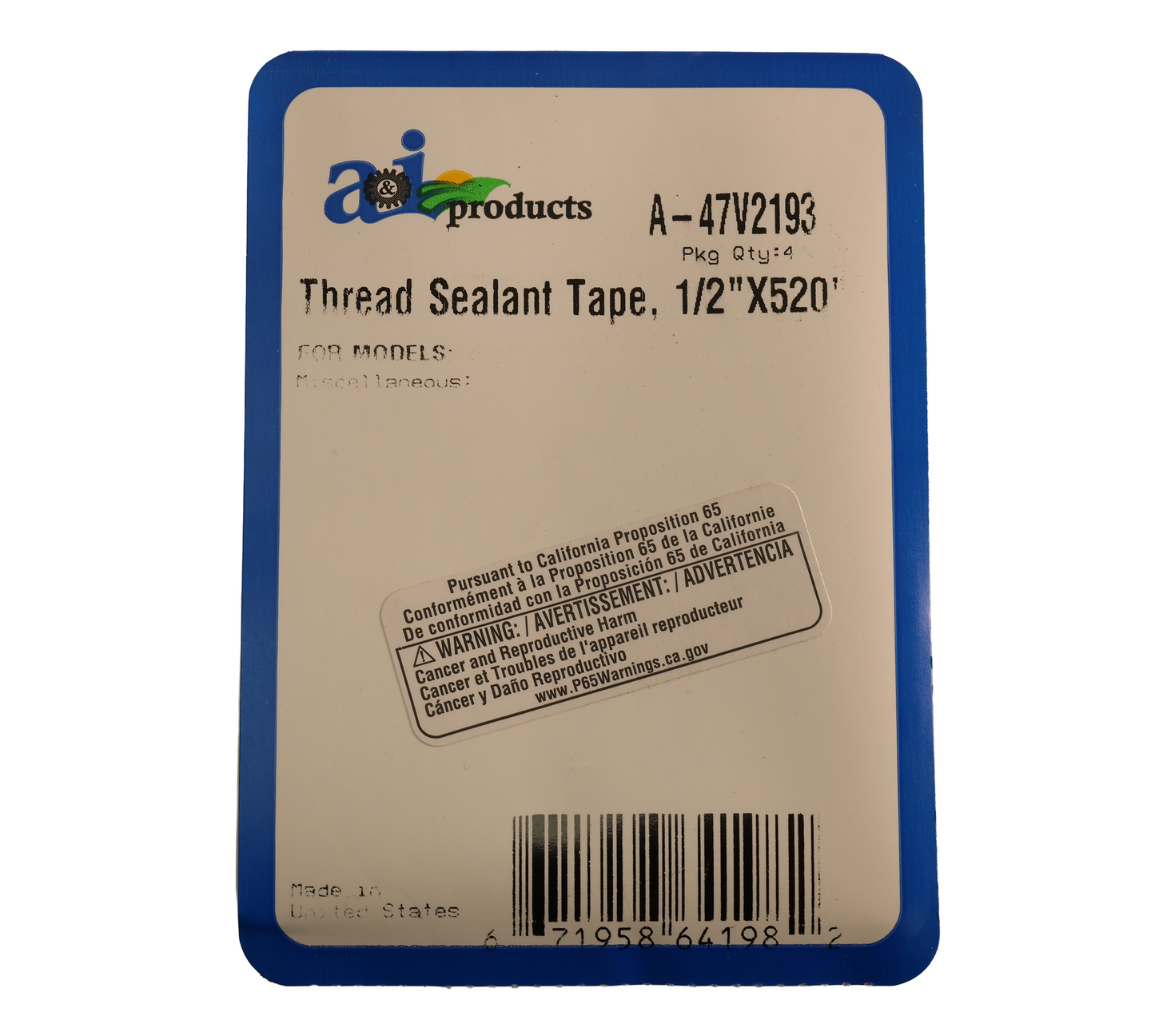 A&I Products Tape - A-47V2193