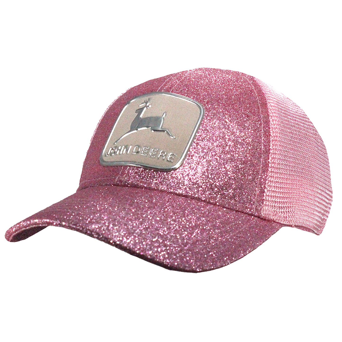 John Deere Toddler Pink Glitter Historic Trade Mark Cap - LP78673