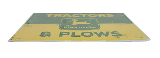 John Deere Tractors & Plows Metal Sign - LP85816