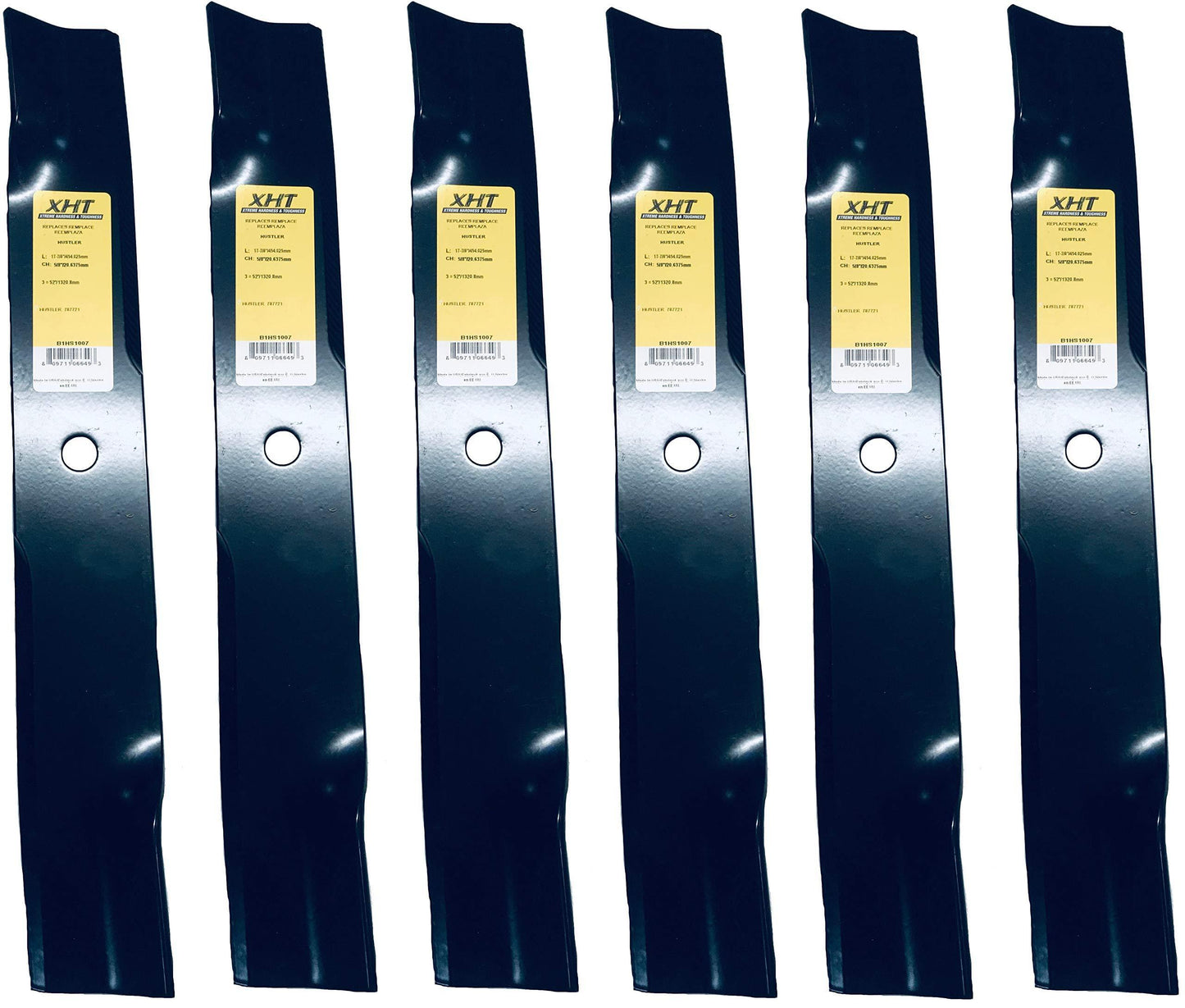 A&I XHT 17-7/8", 5/8" Mower Blade (Set of 6) - B1HS1007,6