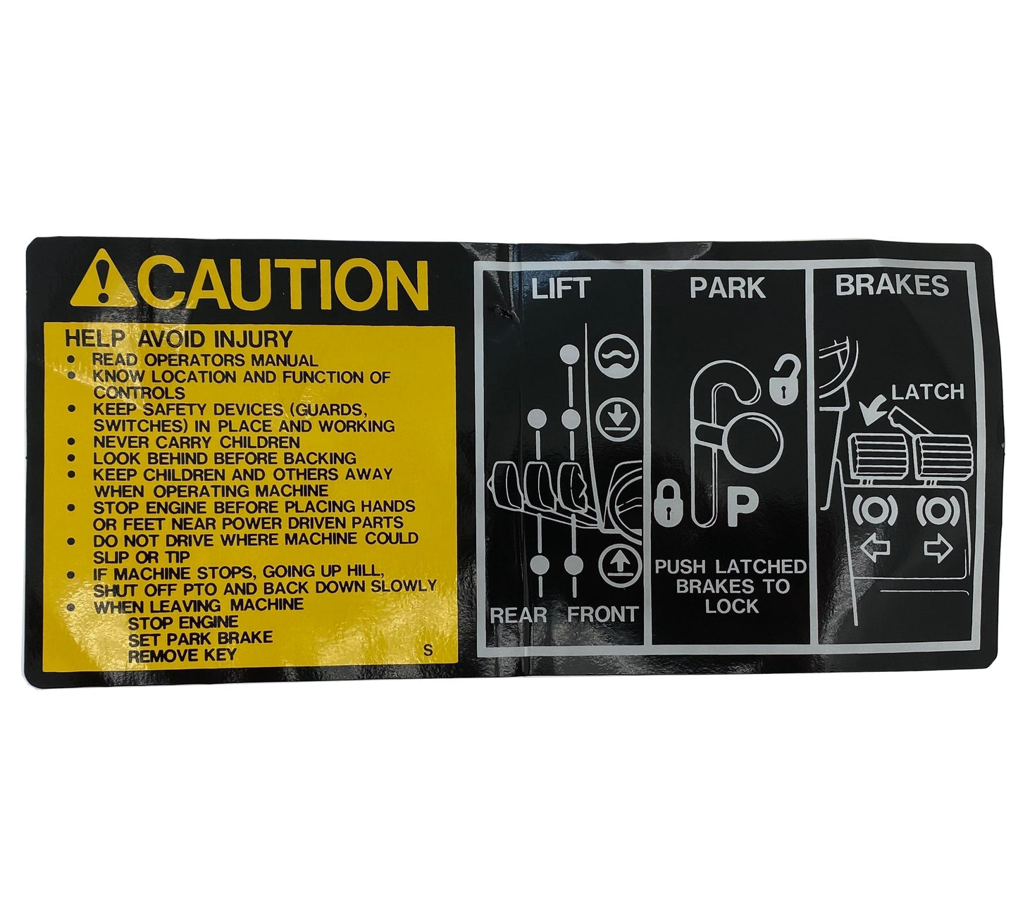 John Deere Original Equipment Label - M89301