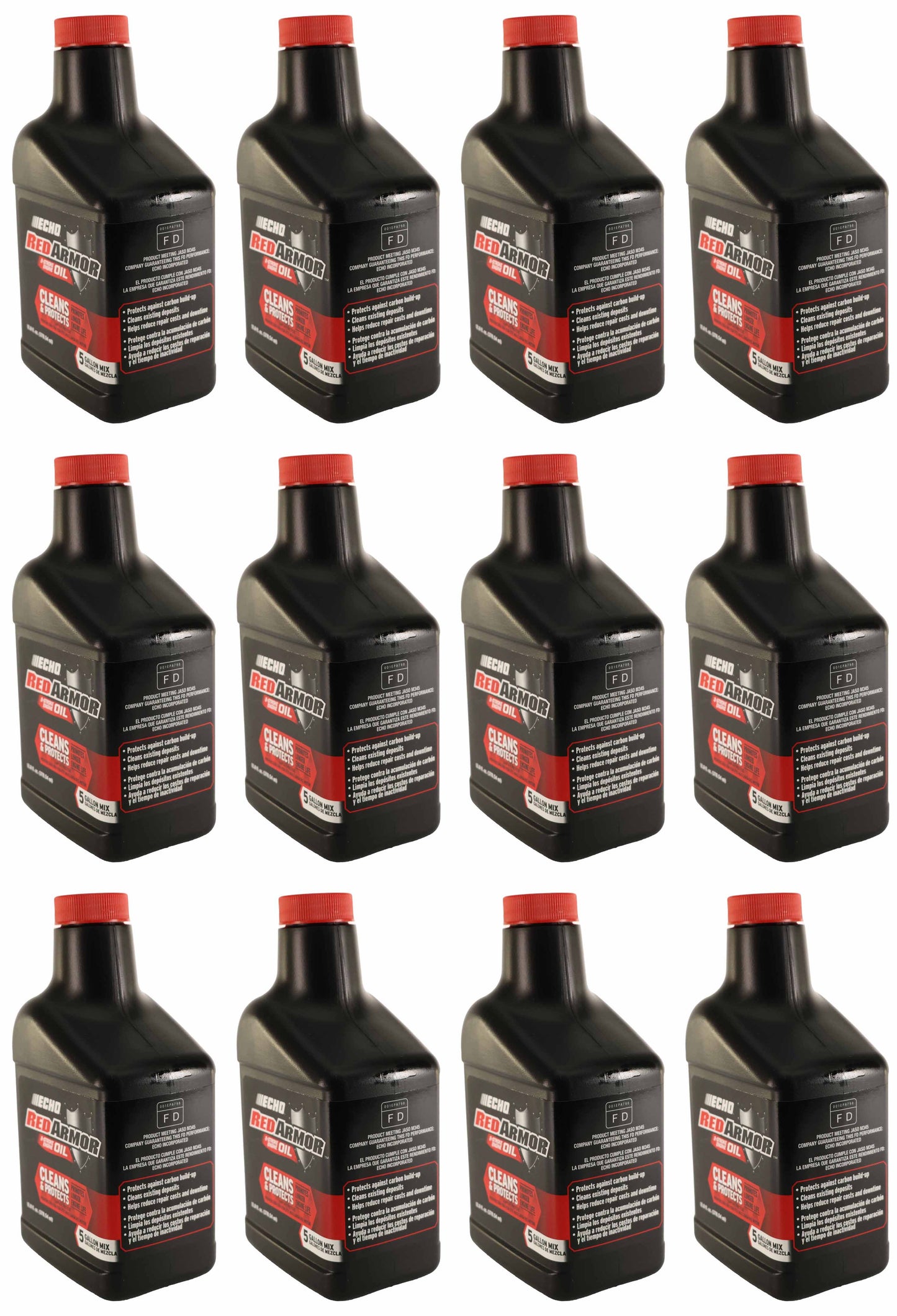 Echo Original Equipment 12-PACK Red Armor 2-Cycle Engine Oil (12.8 fl oz Bott...