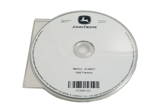 John Deere 1520 Tractor Technical CD Manual - TM1012CD