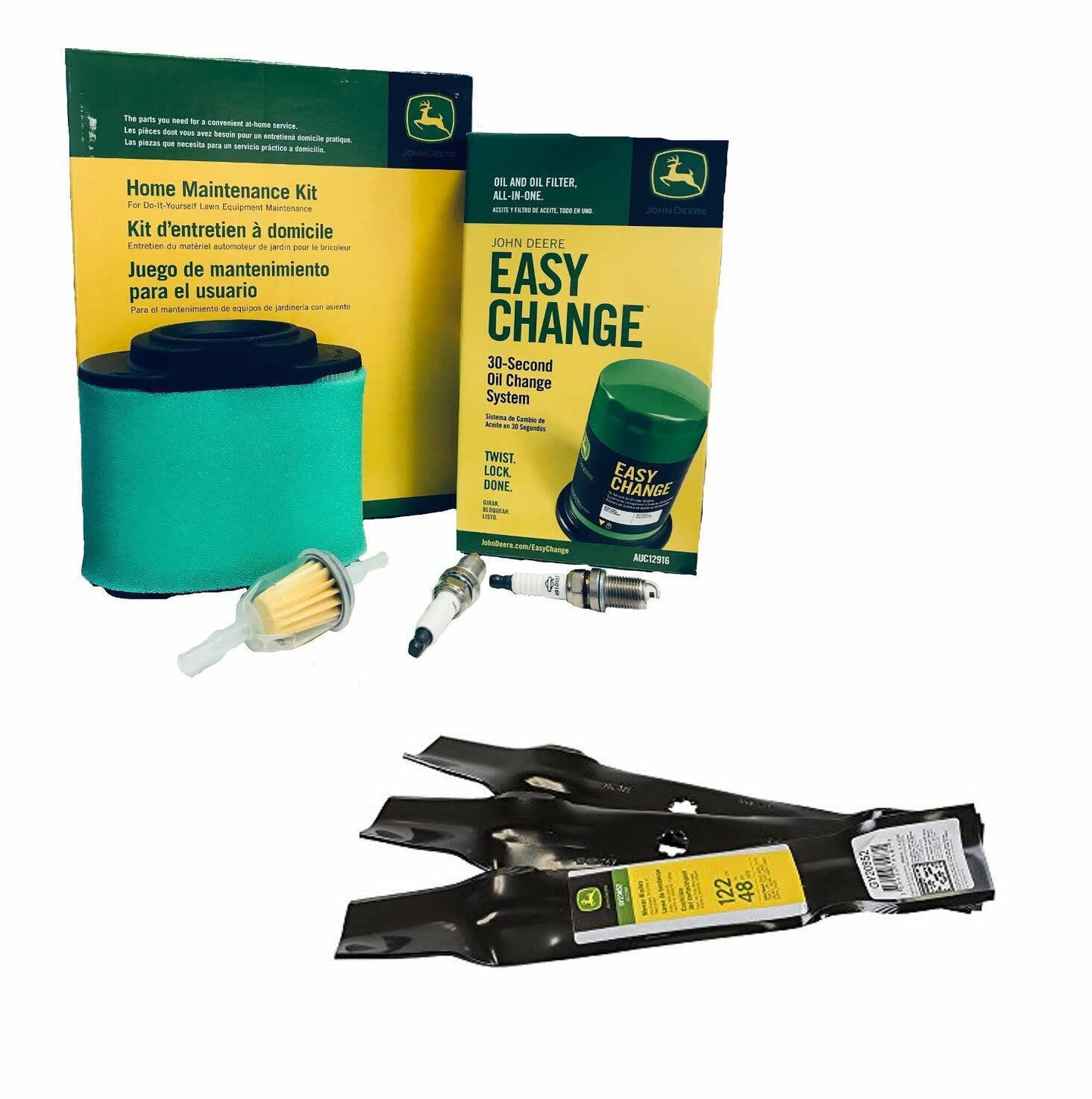 John Deere Original Equipment Model E170 Maintenance Kit + Standard Blades