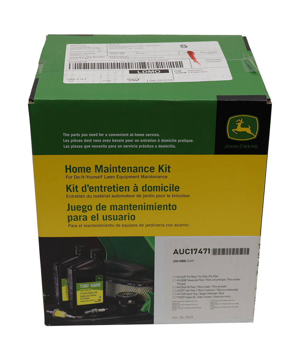 John Deere Original Equipment Home Maintenance Kit - AUC17471