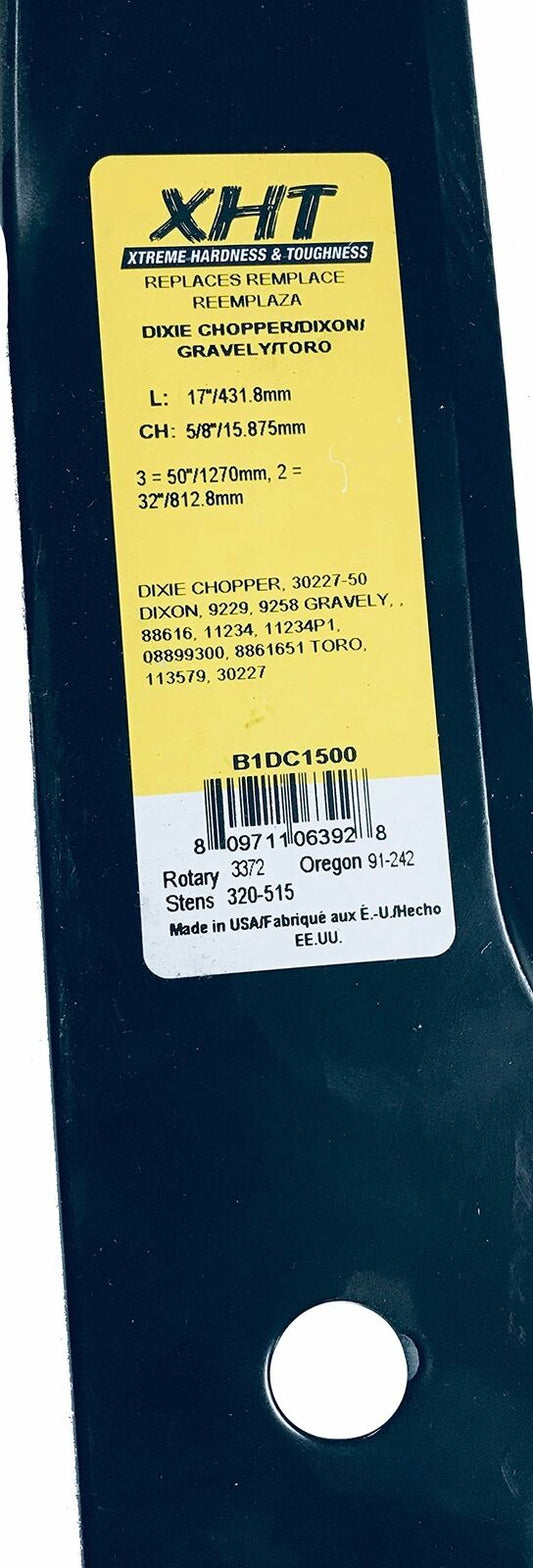 A&I XHT 17", 5/8" Mower Blade (Single) - B1DC1500,1