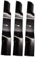 XHT 16-5/8" Mower Blade (Set of 3) - B1KU1028,3