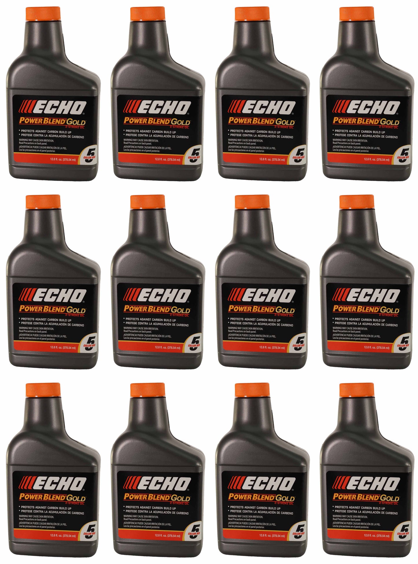 Echo Original Equipment 12-PACK Power Blend Gold Oil Mix 50:1 (12.8 fl oz Bottle) - 6450005