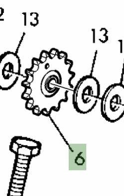 John Deere Original Equipment Idler Sprocket - AFH205780