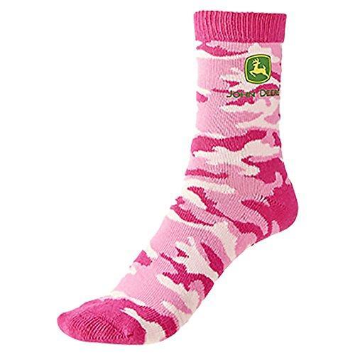 John Deere Toddler Girl Camo Crew Sock - LP64399