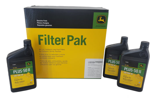 John Deere Original Equipment Filter Pak with Oil Kit - LVA21036A