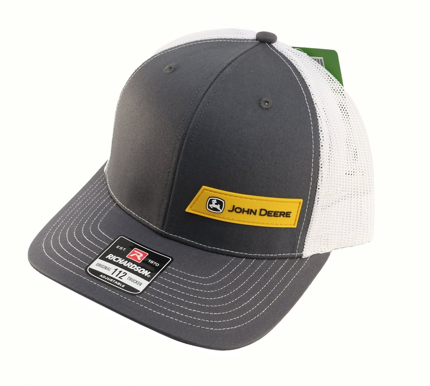 John Deere Mens Richardson Charcoal/White Hat/Cap - LP86072