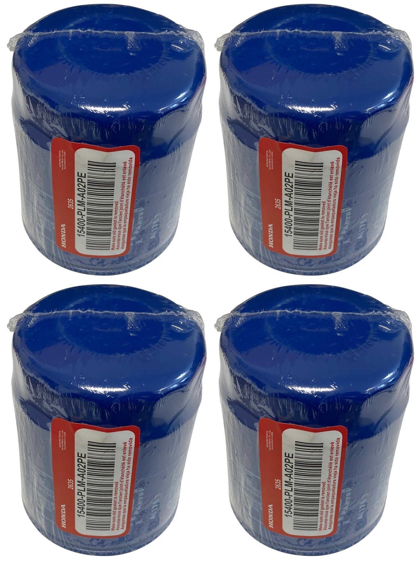 Honda Original Equipment Oil Filter (Pack of 4) - 15400-PLM-A02PE