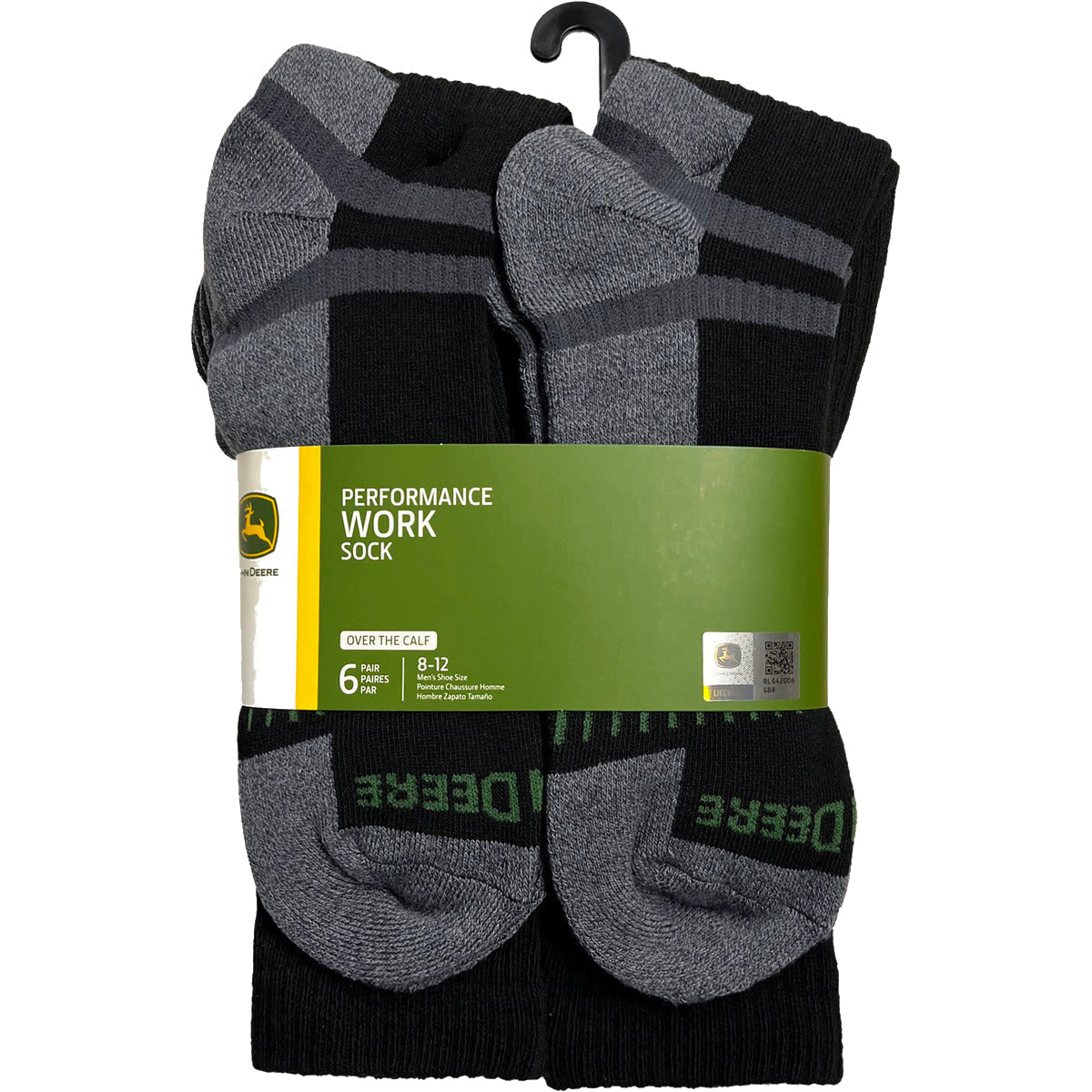 John Deere Mens Work Performance Calf Socks - LP84366