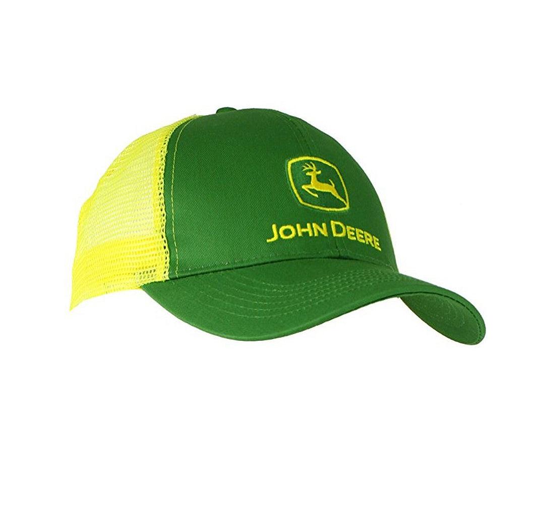 Men's John Deere Green w/ Yellow Mesh Hat / Cap - LP47321