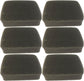 Honda (6 Pack) OEM Air Filter Element - 17211-896-000,6