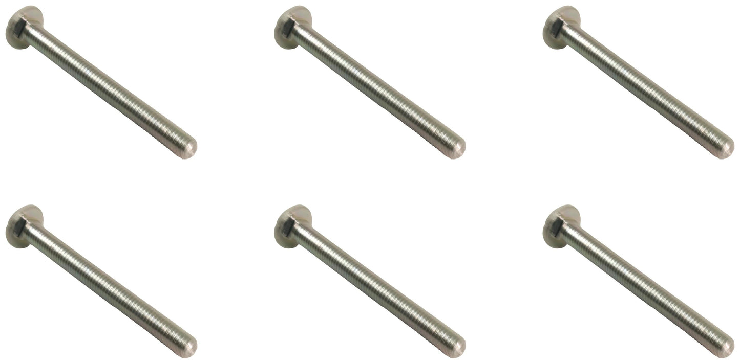 John Deere Original Equipment Round Head Square Neck Bolt, M8 X 80 (6-PACK) - 03M7267