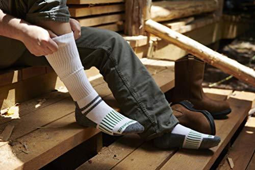 John Deere Men's 3 Pack Performance Work Sock (Gray/Black)(Over The Calf) - LP73321