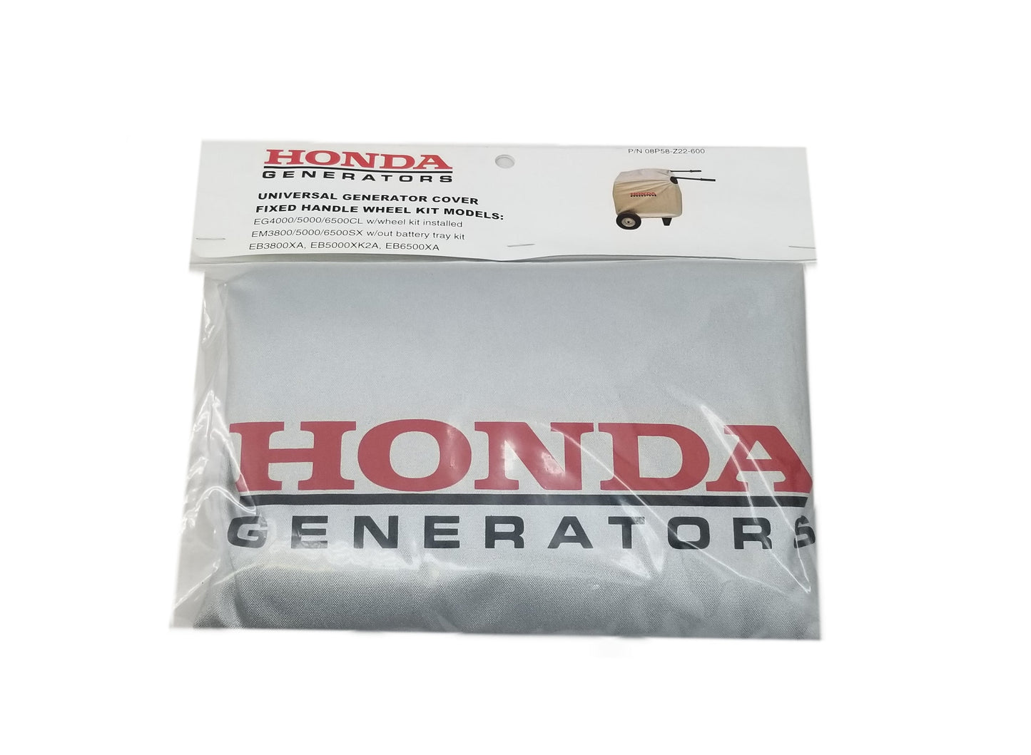 Honda Fixed Handle Generator Cover - 08P58-Z22-600