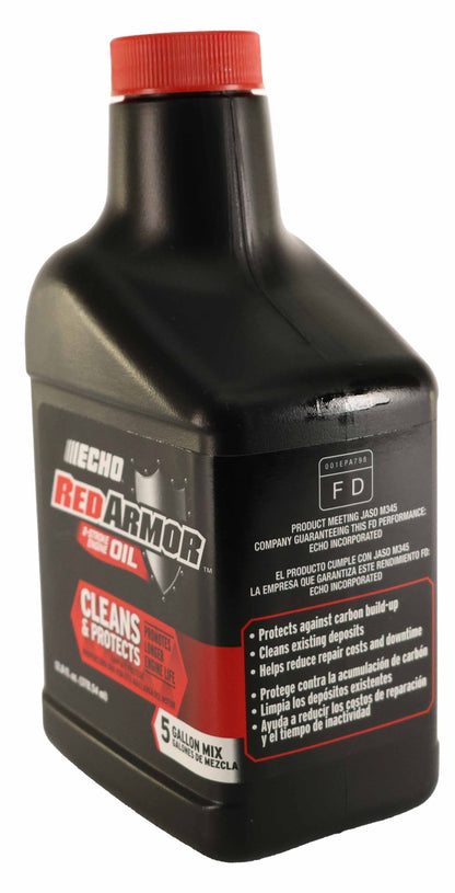 Echo Original Equipment Red Armor 2-Cycle Engine Oil (12.8 fl oz Bottle) - 6550005