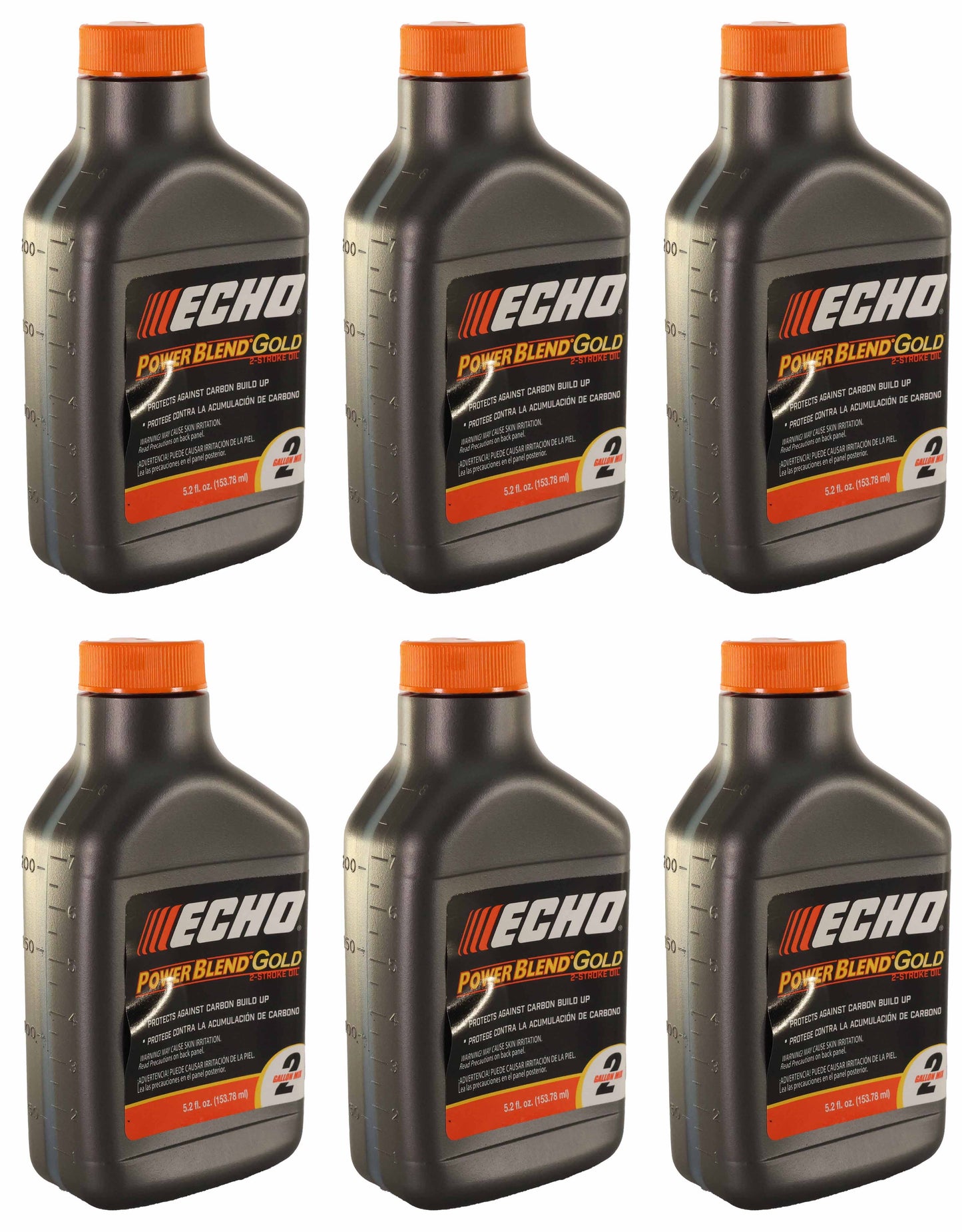 Echo Original Equipment 6-PACK Power Blend Gold Oil Mix 50:1 (5.2 fl oz Bottle) - 6450002