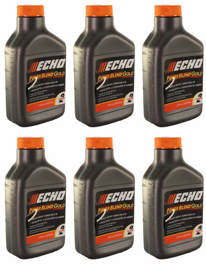 Echo Original Equipment 6-PACK Power Blend Gold Oil Mix 50:1 (5.2 fl oz Bottle) - 6450002