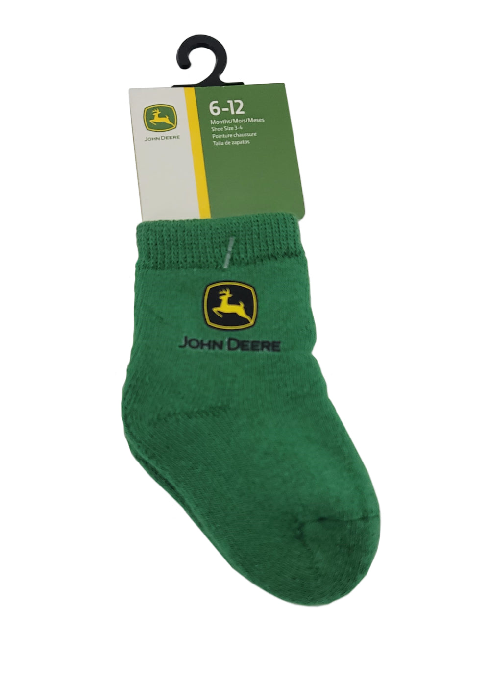 John Deere Logo Infant (6-12M) Crew Sock Green - LP64359